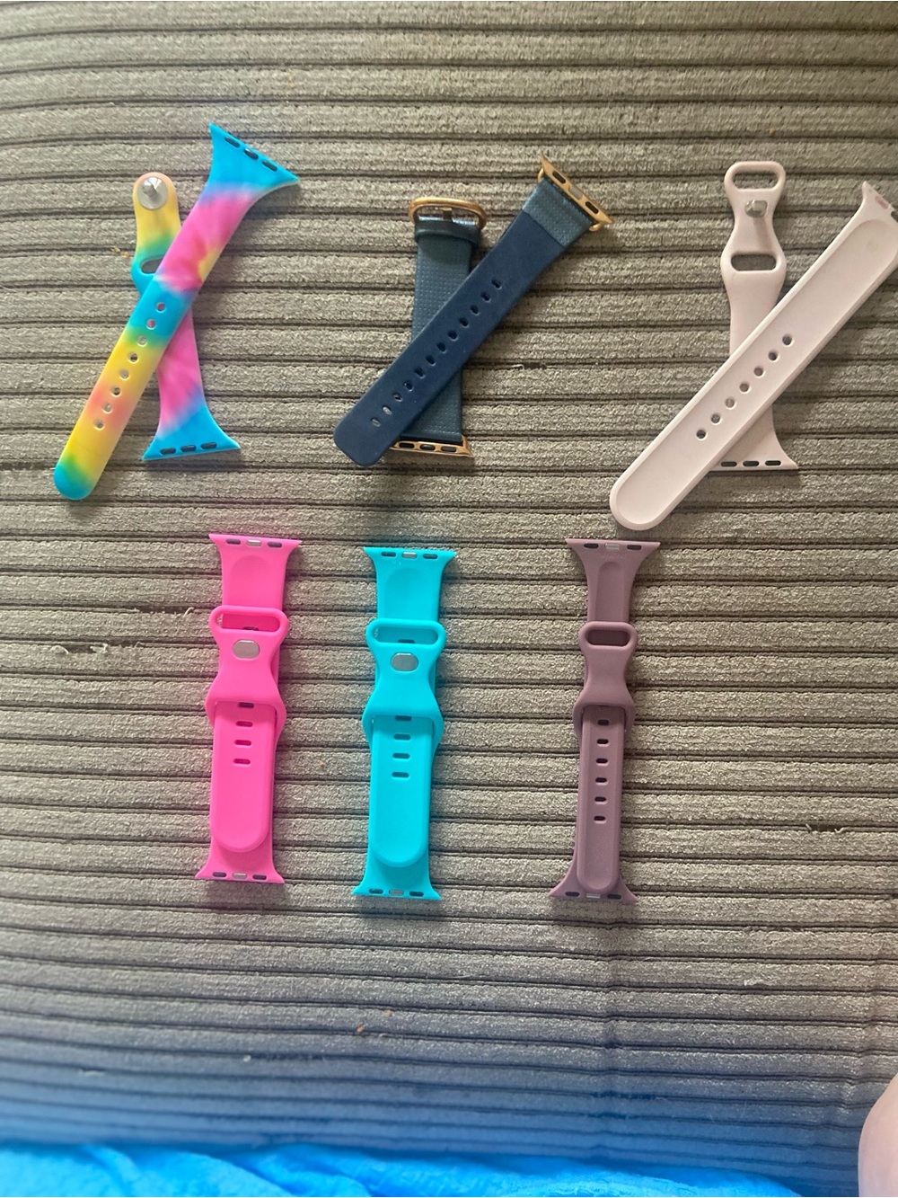 Assorted Silicone Apple Watch Bands - Multicolor Set